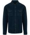 SP519 Spasso Faded Corduroy Overshirt Washed Navy colour image